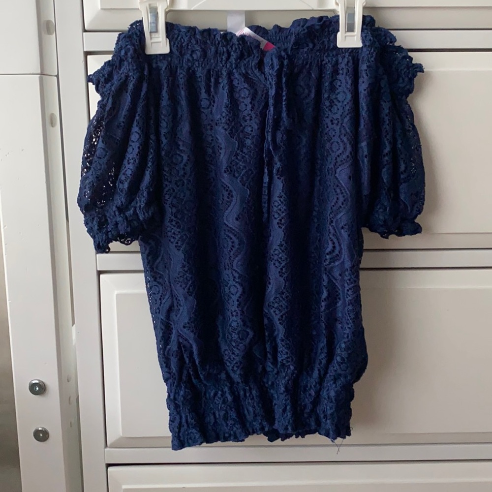 Off the shoulder lace top